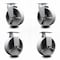 Service Caster 6 Inch Semi Steel Cast Iron Caster Set with Roller Bearings 2 Swivel 2 Rigid SCC-20S620-SSR-2-R-2 - alternate 1